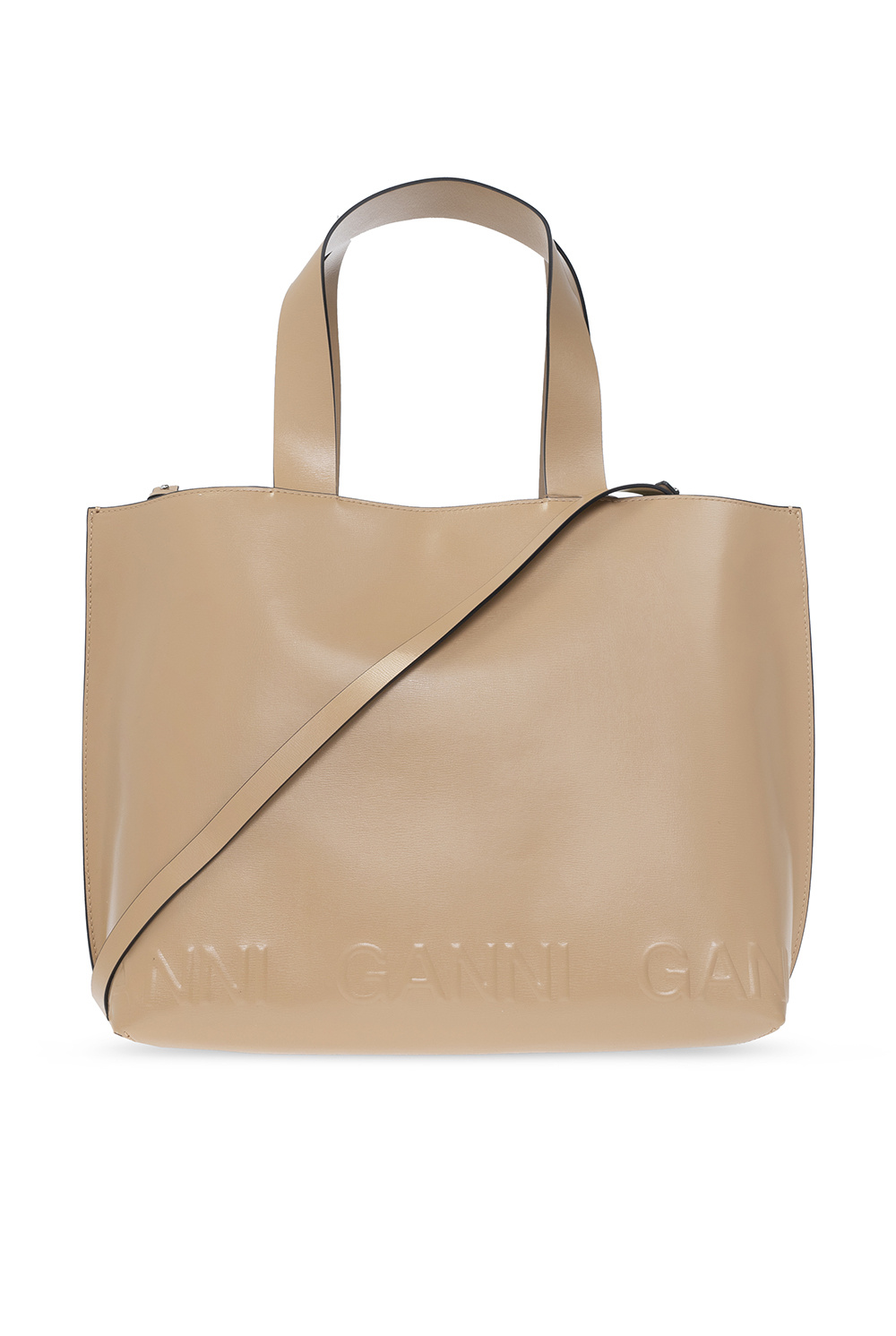 Ganni leather tote discount bag